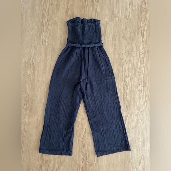 Abercrombie Blue Strapless Jumpsuit - Picture 2 of 4